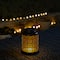 Glitzhome® 8.5" Flower Cutout Solar Powered Hanging Lantern